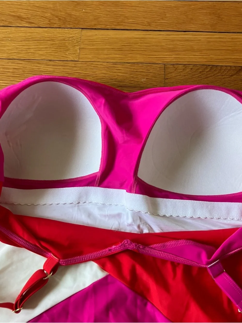Summersalt Pink Red Summer Beach Marina One Piece Bathing Suit 18 LT Long Torso - Picture 7 of 9